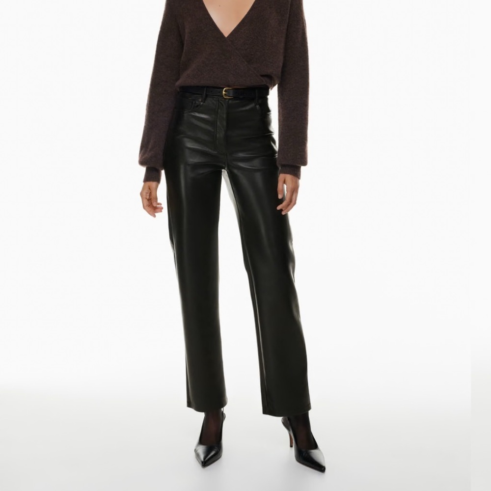 Aritizia Wilfred Vegan Leather Pants